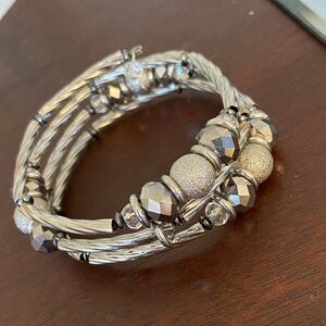 Silver Beaded Bracelet